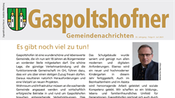 Gaspoltshofener Gemeindenachrichten - Ausgabe Juli 2021