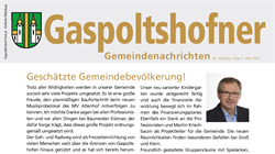 Gaspoltshofener Gemeindenachrichten - Ausgabe März 2022